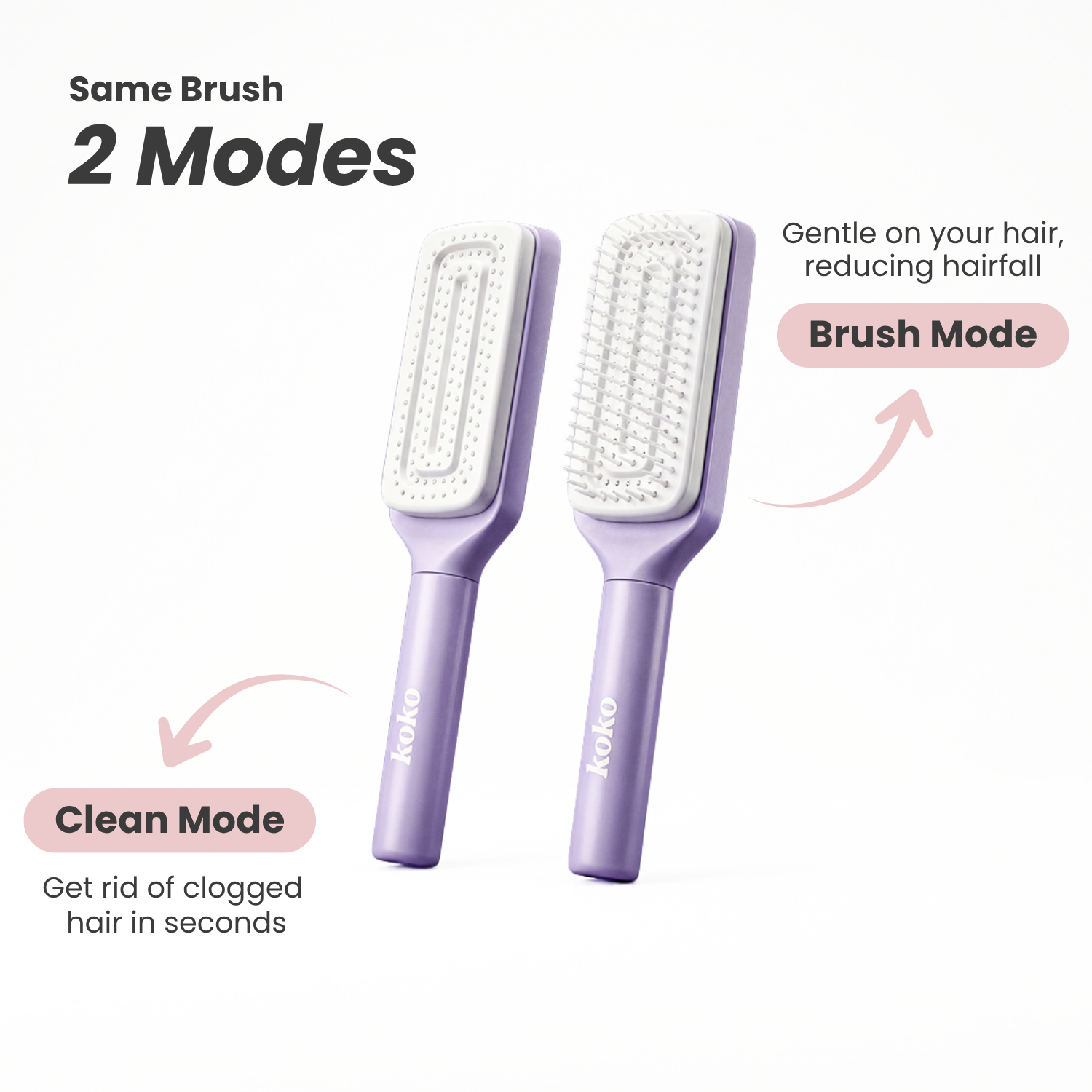 Koko Self Cleaning Hair Brush