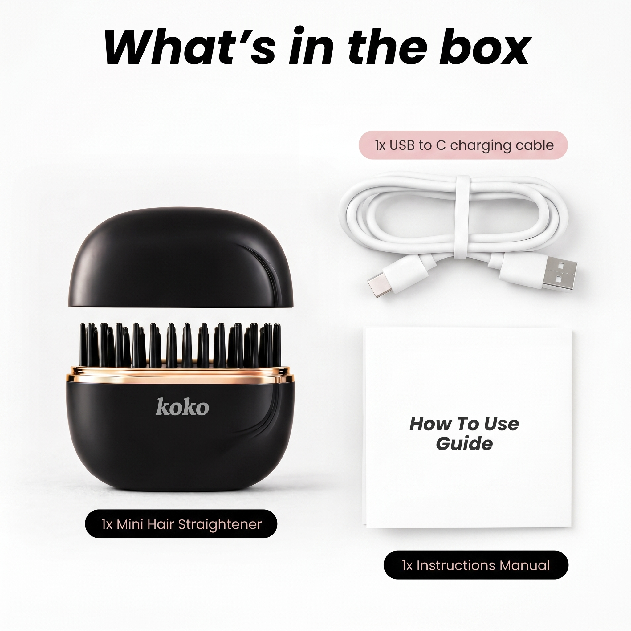 Mini Portable Hair Straightener